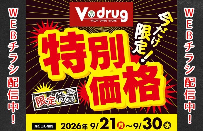 今だけ限定！特別価格WEBチラシ
