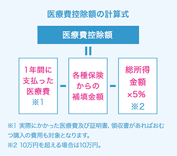 医療費控除額の計算式