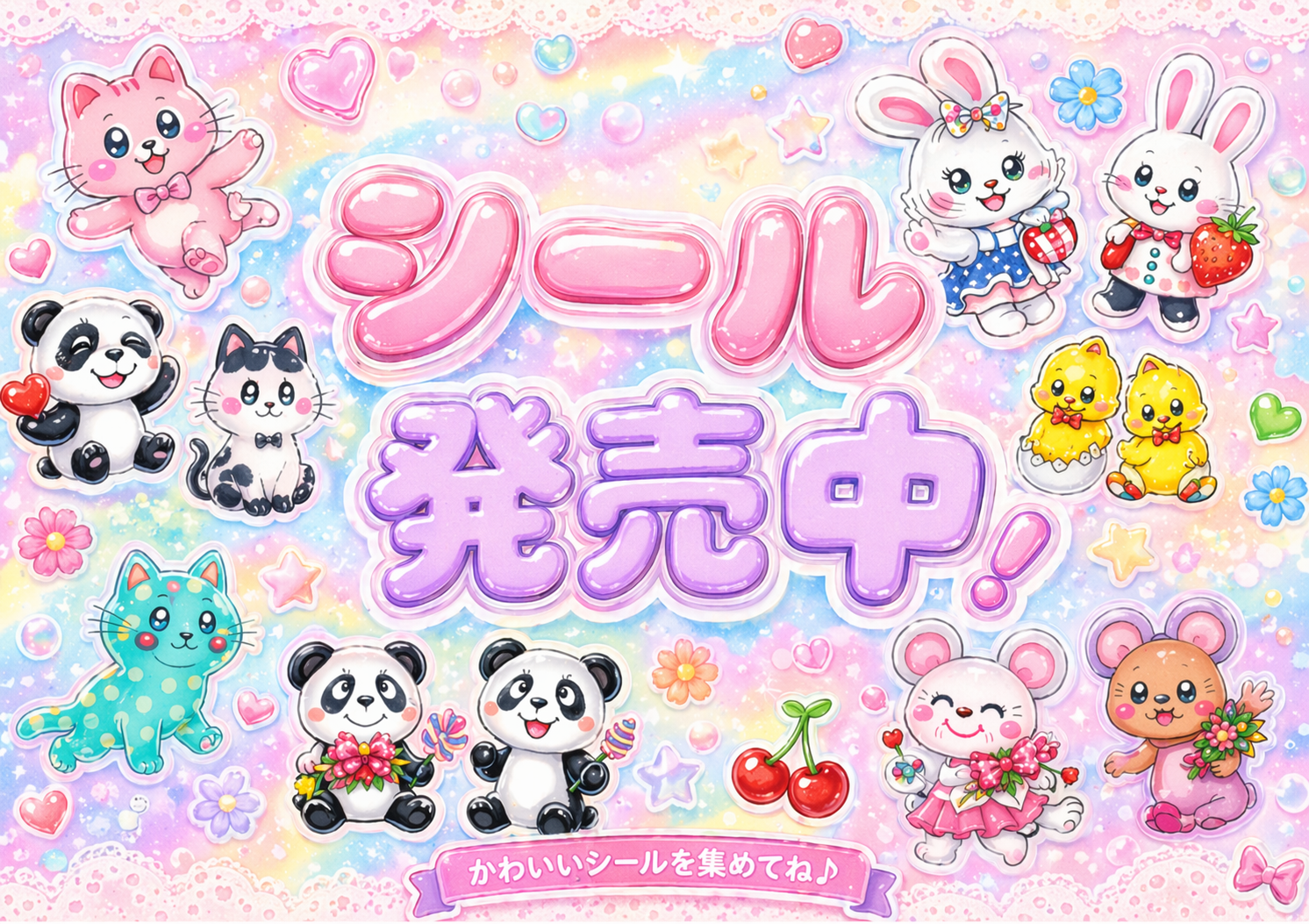 シール発売チラシ